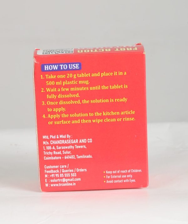 Water Soluble Kitchen Cleaning Tablet 2 Tablets In a box - Image 3